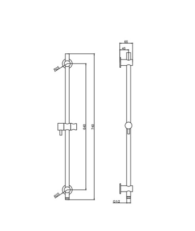 Стойка для душа D&K (DC1005502)