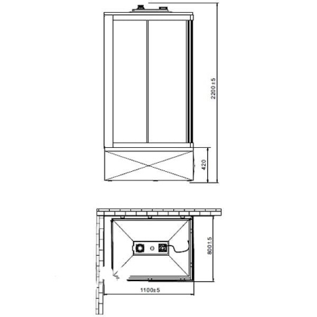 Душевая кабина Orans SR-86152 AL/AR (8615200)