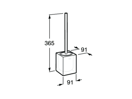 Ёршик Roca с подставкой Ice 816863013
