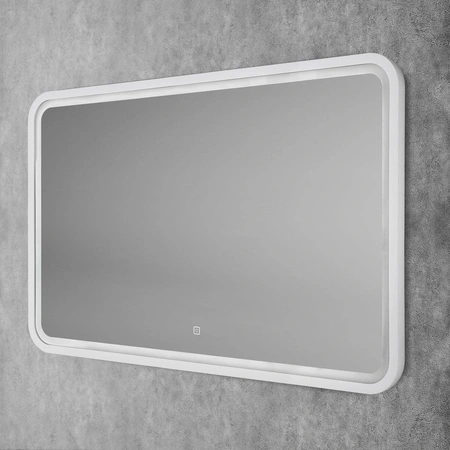 Зеркало с подсветкой Art&Max GENOVA AM-Gen-1200-800-DS-F-White сенсорным выключателем