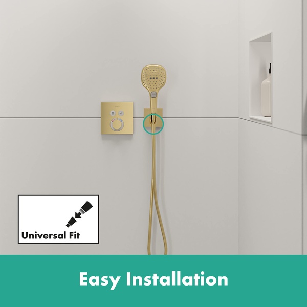 Шланговое подсоединение Hansgrohe FixFit E 26889990 полированное золото