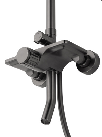 Душевая система WONZON & WOGHAND CLICK, темный графит WW-N3S962-BGG