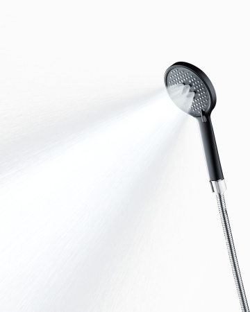 Душевой гарнитур Orange O-Shower OS813b лейка 3 режима, черный