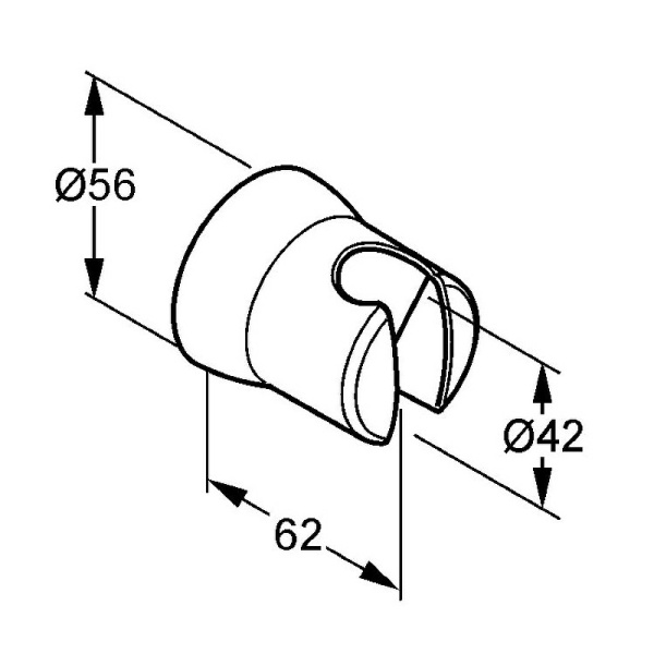 Настенный держатель для лейки Kludi 6305043-00