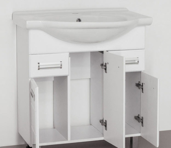 Тумба под раковину напольная Style Line Ирис 75 ЛС-00000017 белый