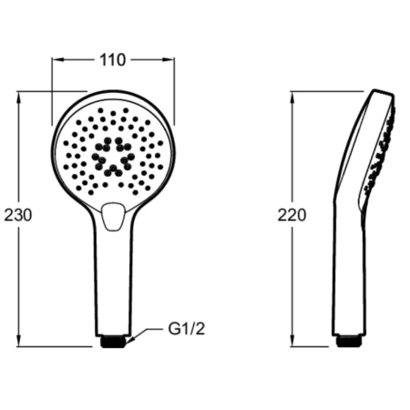 Ручная лейка Jacob Delafon Metro E24319-BL