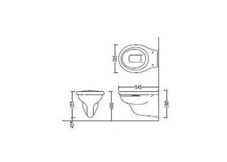 Подвесной унитаз Devon&Devon Etoile IBWCSET