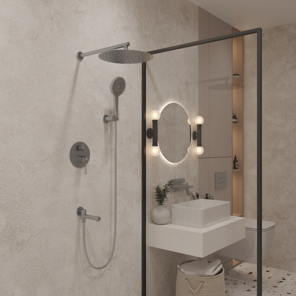 Душевой комплект с внутренней частью Y OL-939017-CR, хром