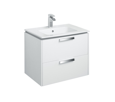 Тумба под раковину Roca Lago 600 белый глянец 857295806