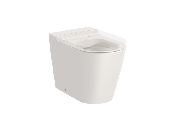 Унитаз приставной  безободковый Roca Inspira Round ,  Rimless,  347526650 бежевый