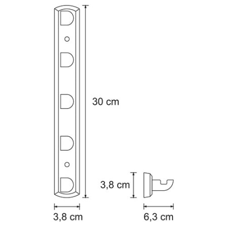Крючок настенный WasserKRAFT Kammel K-8375