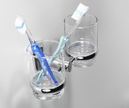 Стакан для зубных щеток двойной WasserKRAFT Oder K-3028DC
