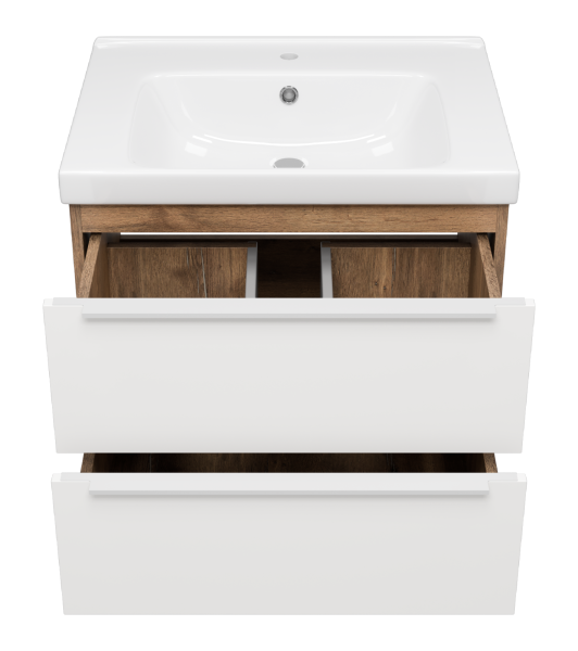 Тумба под раковину Misty Карат 65  П-Кар09065-01/19-2Я