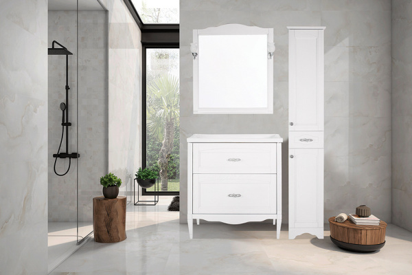 Тумба под раковину ASB-Woodline   Римини Nuovo 80 10182 (белый)