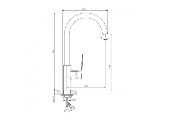 Смеситель для кухни Koller Pool Grace GR0500