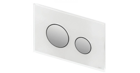 Кнопка смыва из белого стекла TECE 9240660