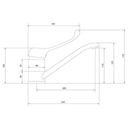 Смеситель для кухни Славен Хирург Х СЛ-ОД-Х81