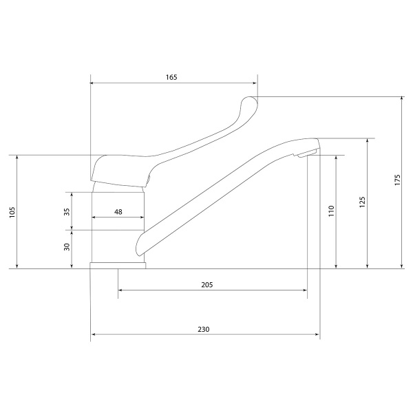Смеситель для кухни Славен Хирург Х СЛ-ОД-Х81