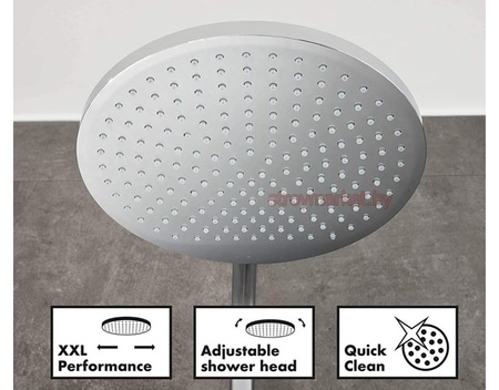 Душевая система с термостатом для ванны Hansgrohe Crometta S 240 1jet Showerpipe 27320000 хром