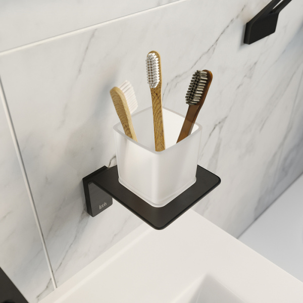 Подстаканник одинарный IDDIS Slide матовое стекло сплав металлов (SLIBSG1i45)