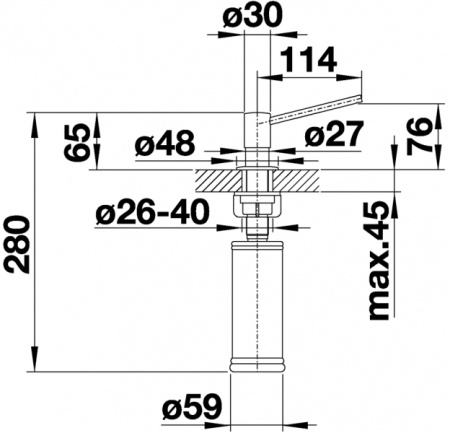 Дозатор Blanco TORRE (хром) 512593