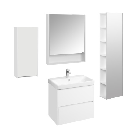 Зеркальный шкаф Aquaton Сканди 70 белый 1A252202SD010