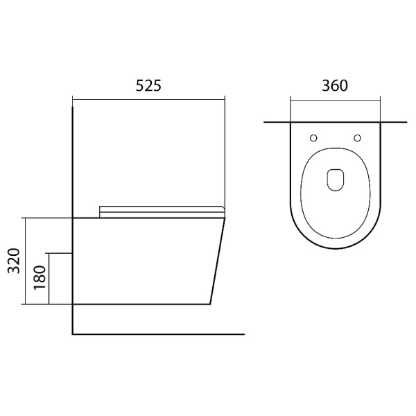 Унитаз подвесной Aquatek Вега AQ1905-MW
