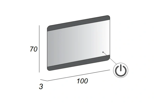 Зеркало (100х70) Cezares 45005
