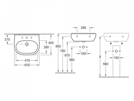 Раковина Villeroy&Boch O.Novo 51606001