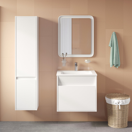 Тумба с умывальником IDDIS подвесная с ящиками белая Esper 60 см (ESP60W0i95K)