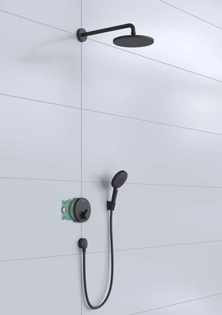 Душевой комплект с термостатом Hansgrohe Raindance S 240 1jet PowderRain 27959670 хром