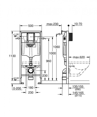 Система инсталяции Grohe Solido Compact 38939 000 (38939000)