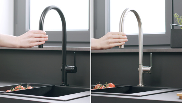 Смеситель для кухни с выдвижным изливом sBox Hansgrohe Talis M54 1jet 72803800 нержавеющая сталь