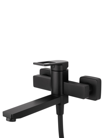 Смеситель для ванны с душем WONZON & WOGHAND FRAME, черный матовый WW-88639010-MB