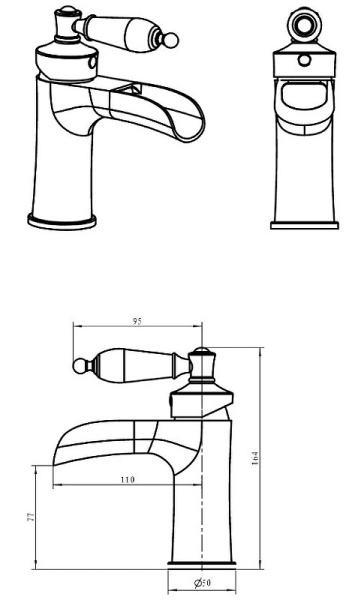 Смеситель для раковины Boheme Vogue 221-SW
