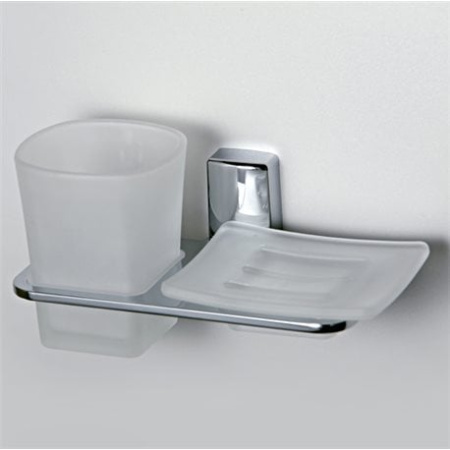 Держатель стакана и мыльницы WasserKRAFT Leine K-5026