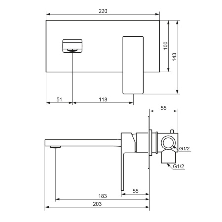 Смеситель для раковины Damixa Gala 530260300