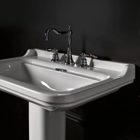 Раковина подвесная (120х55) Kerasan Waldorf 4144K1bi/cr*3 белый