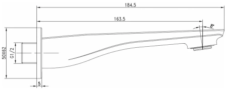 Излив для ванны Lemark (LM5981CW)