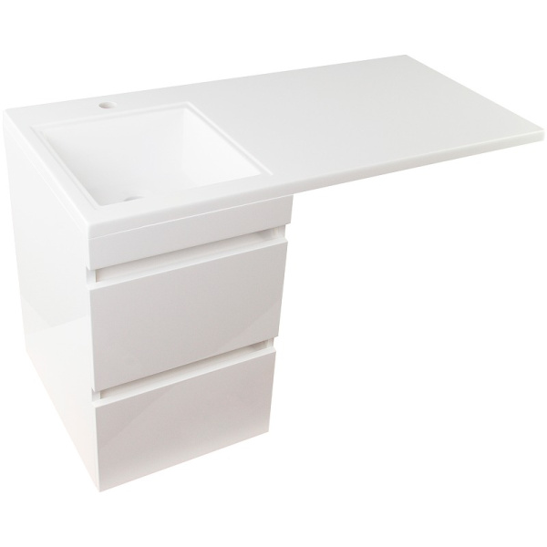 Тумба под стиральную машину подвесная Style Line Даллас СС-00002349 белый