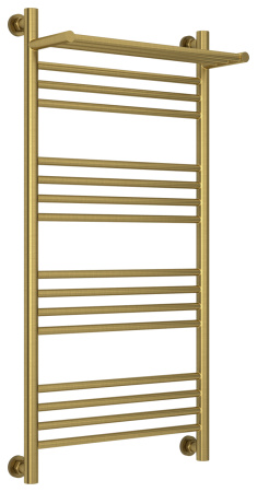 Полотенцесушитель Водяной Сунержа Богема с полкой + (100х50) Состаренная Латунь 051-0223-1050