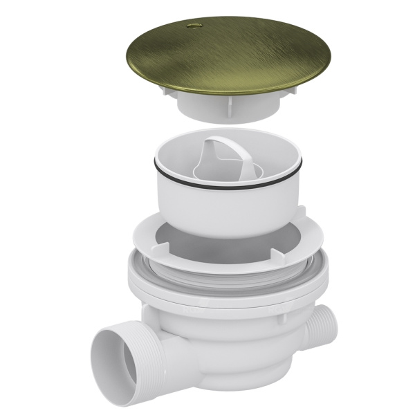 Сифон для душевых поддонов RGW Velplex QYD-01 18241101-08 бронза