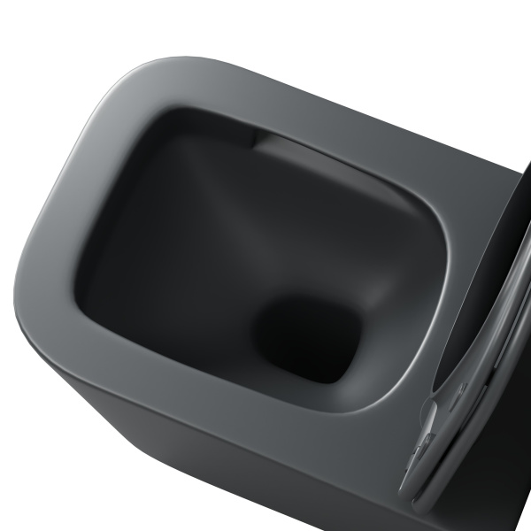 Унитаз подвесной безободковый Grossman  GR-4404GMSQ с сиденьем микролифт