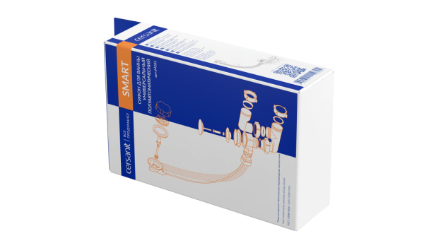 Сифон универсальный полуавтомат Cersanit Smart 64285