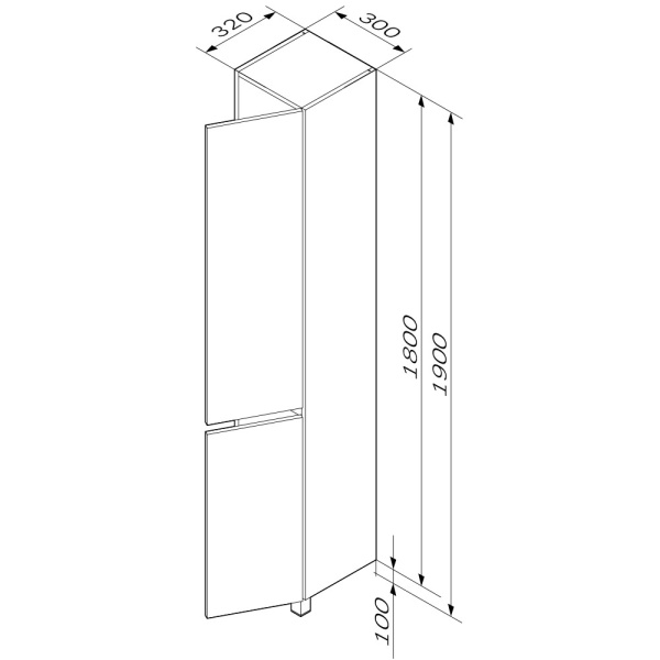 Пенал 30 Am.Pm Gem S M91CSR0306GM