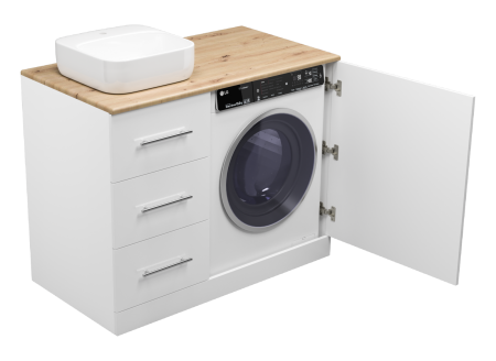 Тумба под стиральную машину Misty Респект 110  левая Э-Рес01110-13ЯЛ