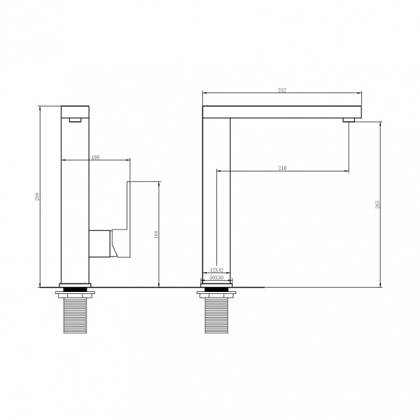 Смеситель ABBER Daheim AF8214 для кухни, хром
