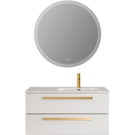 Тумба под раковину Cezares ECO-CER-N-1000-2C-SO-BL-R  Bianco Lucido без ручек