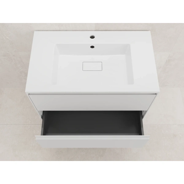 Тумба подвесная без раковины 80 см Style Line Лима ЛС-00002354 белый матовый