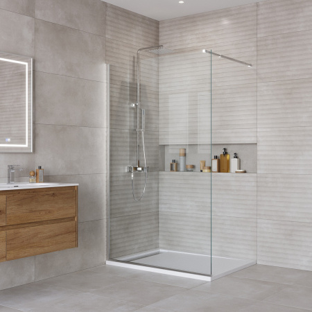 Душевая перегородка BelBagno Kraft KRAFT-L-1-110-C-Cr